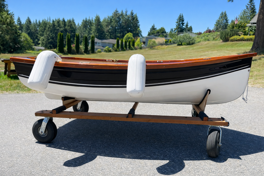 Gig Harbor Nisqually 8' Rowboat – Lightweight Fiberglass Dinghy Tender Boat