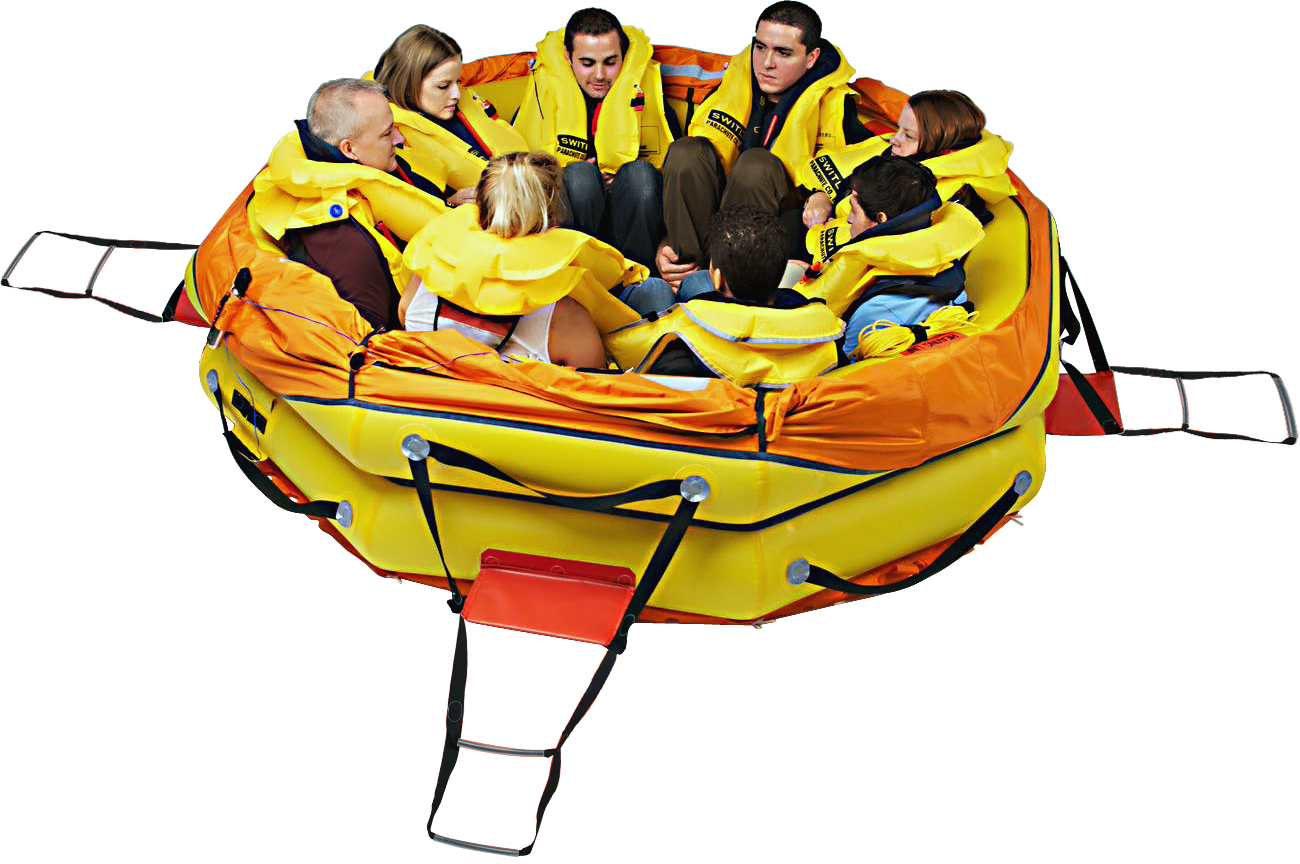 8 people on board the Switlik OPR Offshore Passage Raft