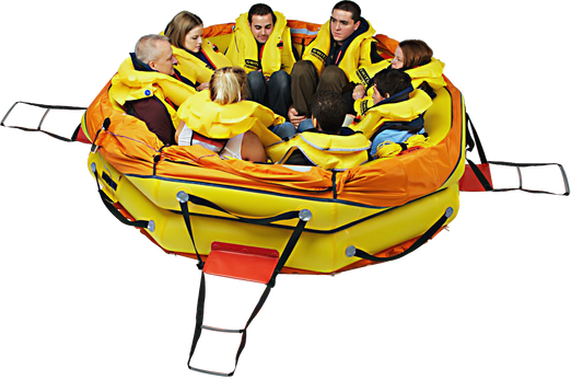 8 people on board the Switlik OPR Offshore Passage Raft