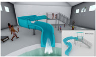 Spectrum Aquatics SlideWorx Single 90 Open Flume, 7'