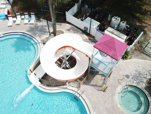 Spectrum Aquatics Single 450 Open Flume, 9'4" top view