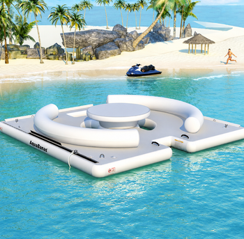 AquaBanas Inflatable Party Bana 2.0 Deck Only Inflatable Island