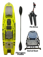 Okobee 12' Backwaters Fin Drive Kayak Lemon Bay Yellow
