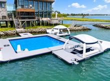 Load image into Gallery viewer, AquaBanas Inflatable Picnic Bana 2.0 Inflatable Island