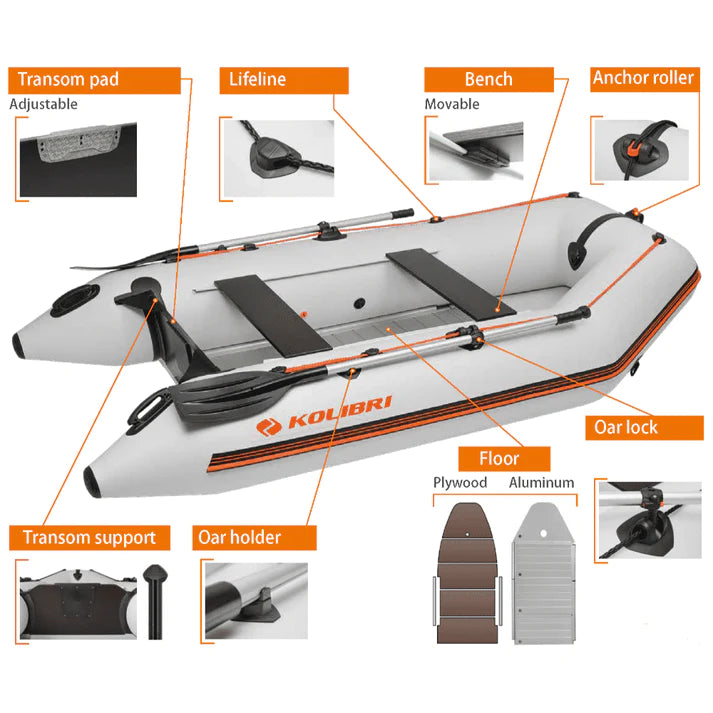 Kolibri KM-330D (10'10") Inflatable Boat