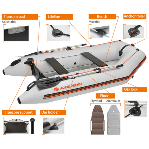 Kolibri Marine KM-280D (6'7") Inflatable Boat