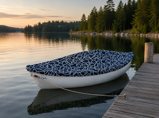 Puffin 1060 Rowboat 10.6 ft - White Fiberglass Dinghy 4 Person