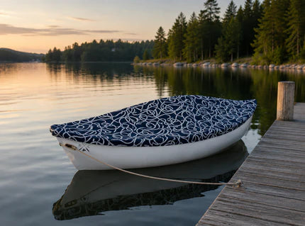 Puffin 1060 Rowboat 10.6 ft - Flag Blue Fiberglass Dinghy 4 Person