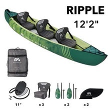 Load image into Gallery viewer, Aqua Marina Ripple 12&#39;2&quot; Recreational Inflatable 3 Person Canoe