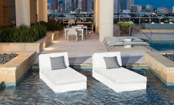 Ledge Lounger 4-Piece Sun Chair | In-Pool Sectional Lounge Seating