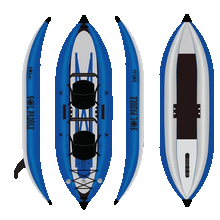 Load image into Gallery viewer, SOL Paddle Boards SOLduo Galaxy Double Inflatable Kayak