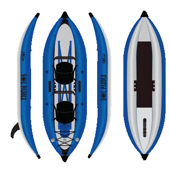 SOL Paddle Boards SOLduo Galaxy Double Inflatable Kayak