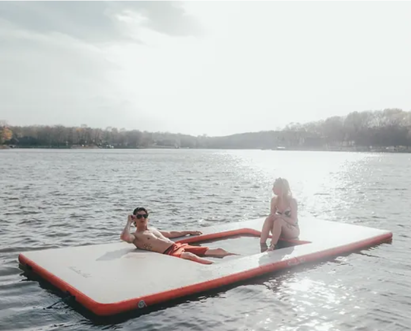  RAVE Sports Aqua Mat Deluxe 20' Water Mat Inflatable Activity  Platform : Sports & Outdoors