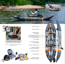 Load image into Gallery viewer, Solstice Scout Fishing Inflatable Kayak