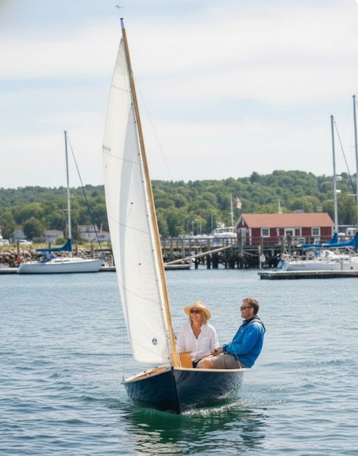 Puffin 1060 Sailing Rowboat 10.6 ft – Fiberglass Dinghy 4 Person