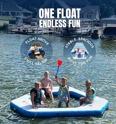 Paradise Pad Triangle Splash Island 8'x9'x6"