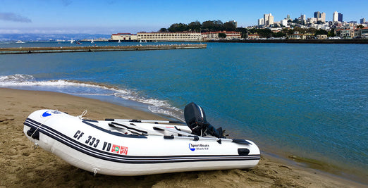 Island Hopper White Marlin 9.8′ Air Floor Inflatable sports Boat