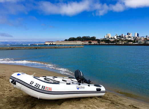 Island Hopper Shark 9.8′ Aluminum Floor Inflatable Sports Boat
