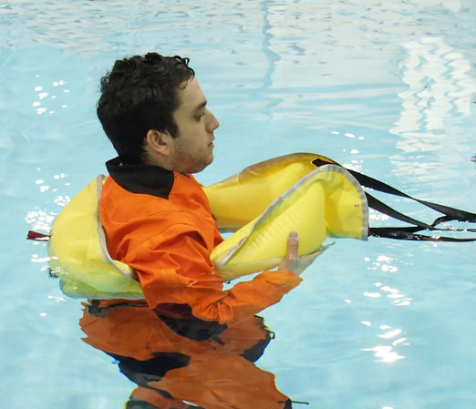 Man wearing Switlik TechFloat - Inflatable Rescue Device