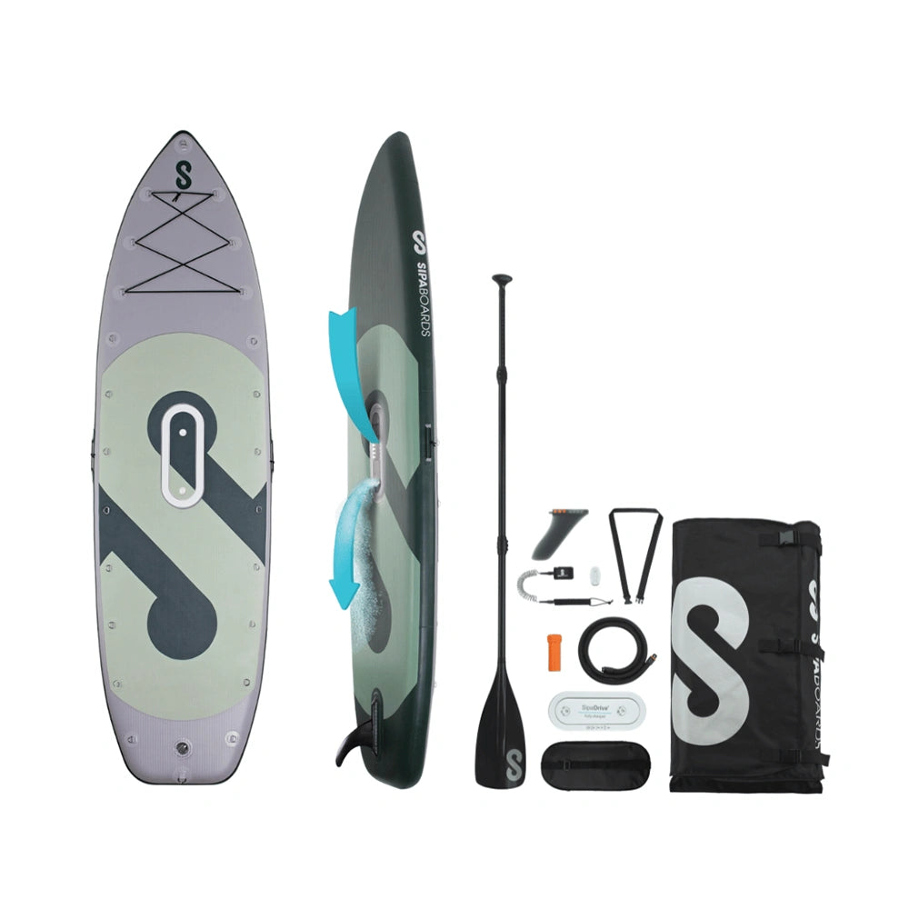 SipaBoards E-Angler Motorized Fishing SUP 11' x 35