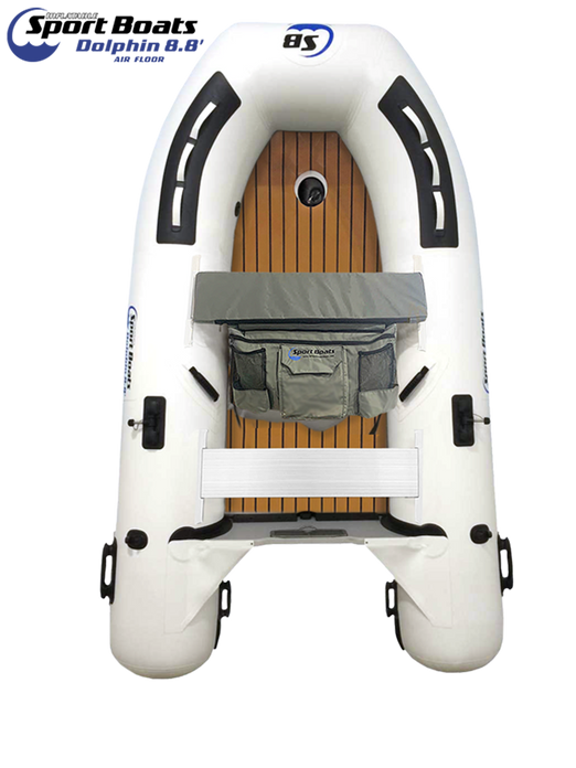 Island Hopper Dolphin EVA Teak 2-n-1 Air Floor 8.8′ Inflatable Sports Boat
