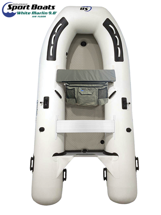Island Hopper White Marlin 9.8′ Air Floor Inflatable sports Boat
