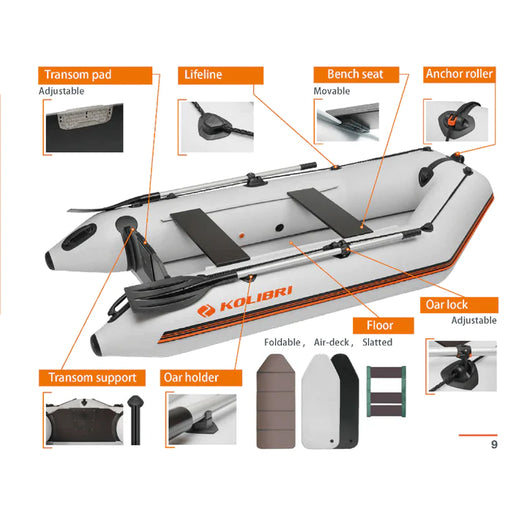 Kolibri Marine KM-200 (6'7") Inflatable Boat