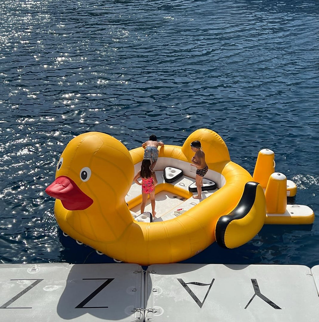 AquaBanas Yellow Ducky Towable Tube Boat for Commercial Operators