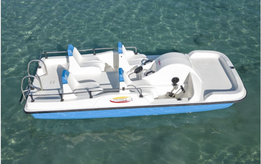 Blue And White 5 Person Sunny Time Special Pedal Boat