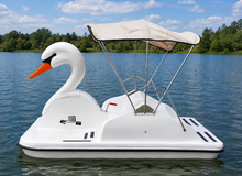 Load image into Gallery viewer, Adventure Glass Swan Pedal Boat 4 Person Platform
