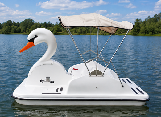 Adventure Glass Swan Pedal Boat 4 Person Platform