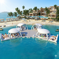 AquaBanas The Zone Inflatable Island Resort Package