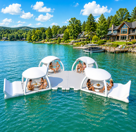 AquaBanas The Zone Inflatable Island Resort Package