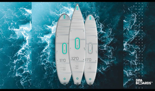 SipaBoards Tourer Silver Electric Motorized SUP 12'