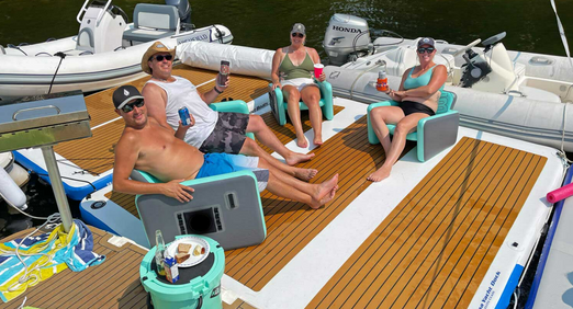 Island Hopper Mega Yacht Dock 10' x 10'