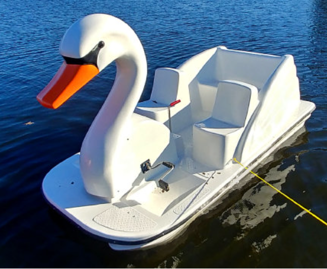 Adventure Glass Big Bird Styles Platform Paddle Boat swan