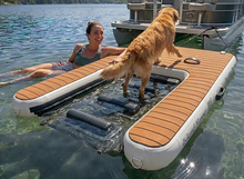 Load image into Gallery viewer, Island Hopper Boarding Buddy &amp; Lounge - Water Tramp Boarding Platform w/ Ladder