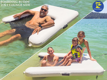 Load image into Gallery viewer, Island Hopper Boarding Buddy &amp; Lounge - Water Tramp Boarding Platform w/ Ladder