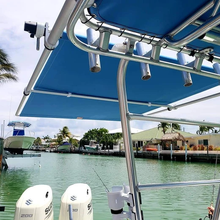 Load image into Gallery viewer, BocaShade MDX Aluminum Boat Shade blue