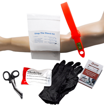 Stop the Bleed Kit STAT 3 with QuikClot Dressing – Advanced Emergency Bleeding Control