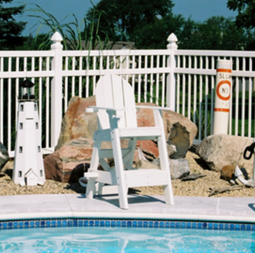 Water Safety Products Recycled Plastic Platform Lifeguard Chair-in-a-Box
