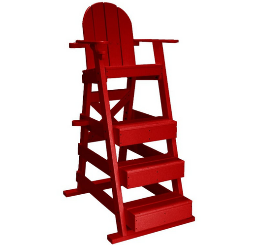 Water Safety Products Recycled Plastic Three Platform Lifeguard Chair