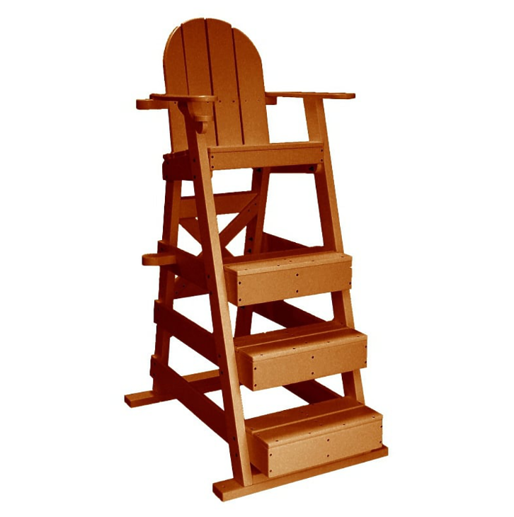 Water Safety Products Recycled Plastic Three Platform Lifeguard Chair