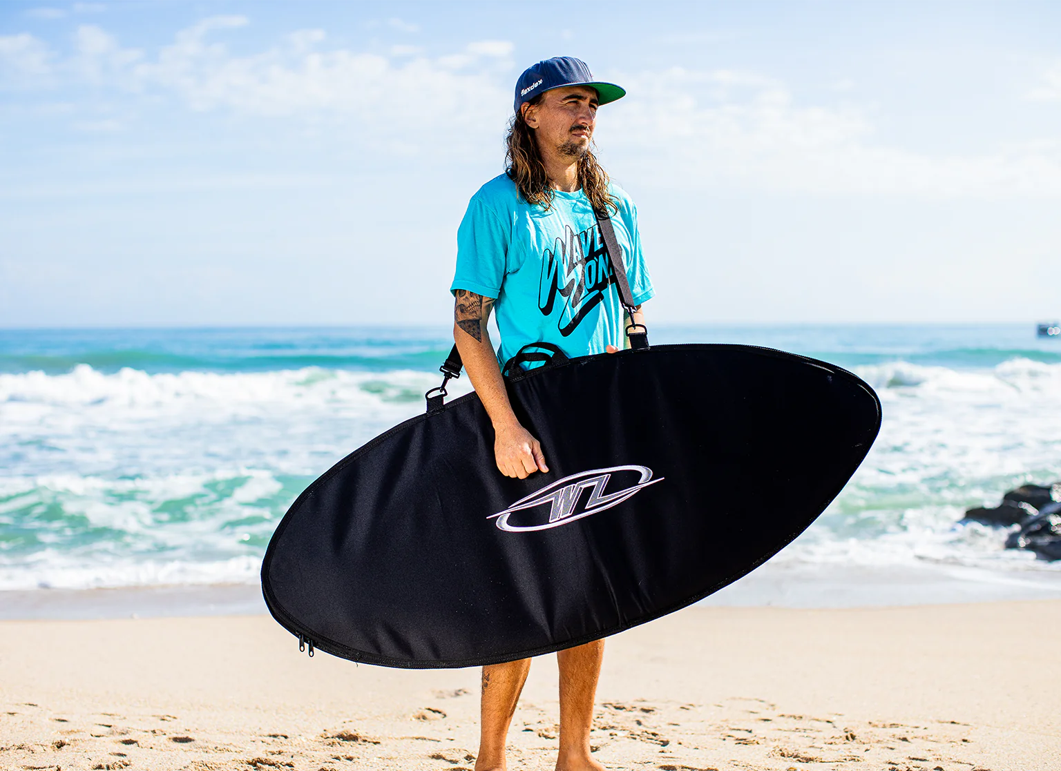 Wave Zone Skimboards Canvas Padded Bag