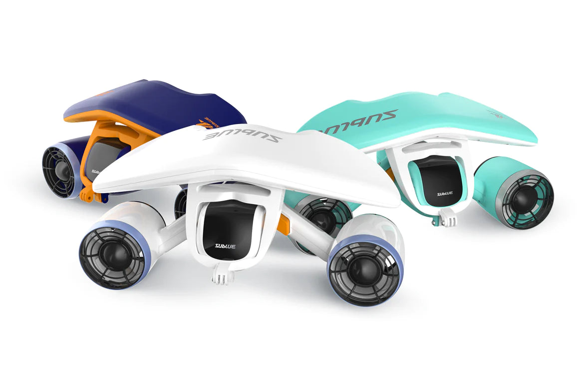 Sublue WhiteShark Mix Underwater Scooter Aqua blue Aquatic white Space Blue