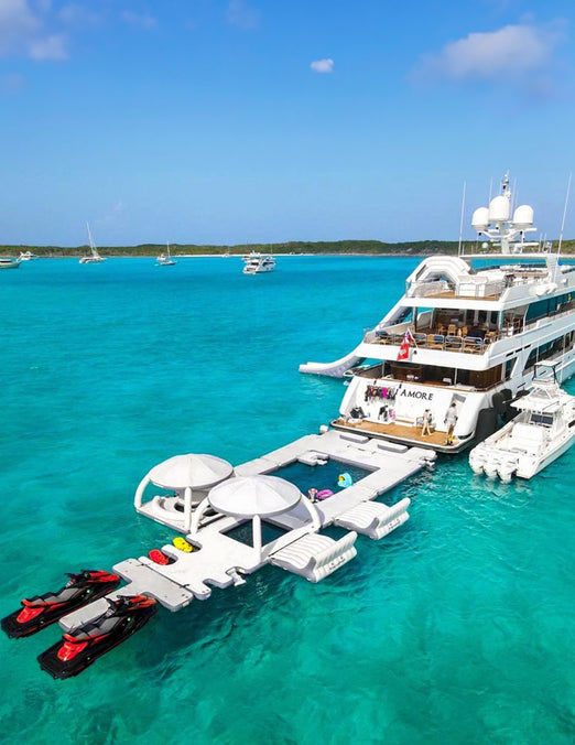 AquaBanas Charter Inflatable Island Yacht Package
