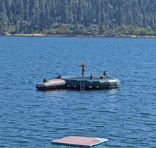 Load image into Gallery viewer, Island Hopper 20′ “Acrobat” Water Trampoline Natural Green