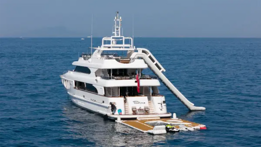 Yachtbeach Magic Yachtslide 8'10" - 11'6" Railing to Waterline Measurement
