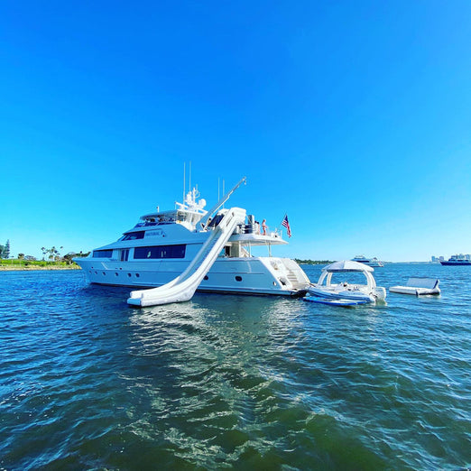 AquaBanas Inflatable 24'7" FT Yacht Slides