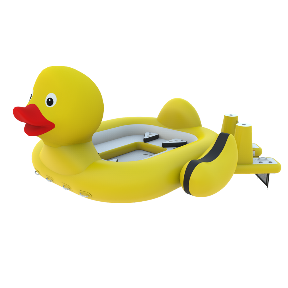 AquaBanas Yellow Ducky Towable Tube Boat for Commercial Operators